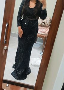 Stunning Black Sequin Gown