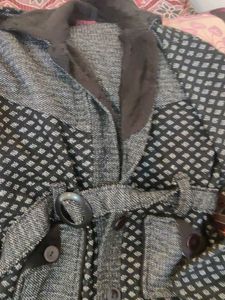 Belted Tweed Cardigan From Shimla