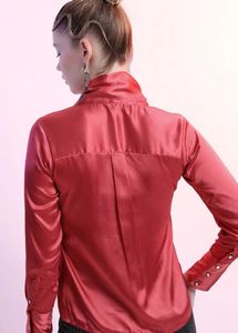 Elegant Satin Bow Blouse