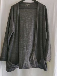Cozy Grey Knit Cardigan