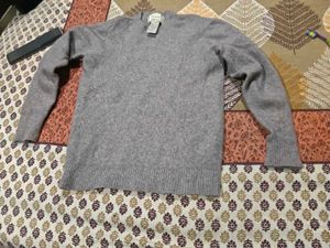 Gray Knit Sweater 38-40 imported high quality