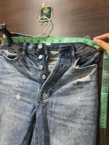 Distressed Blue Wash Jeans