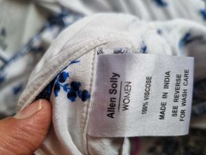 ALLEN SOLLY WOMEN PRINTED FLAIRED TROUSER PARALLEL