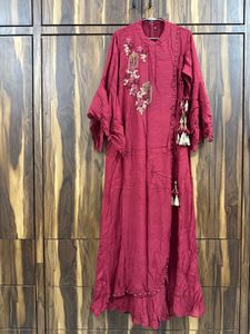 Elegant Maroon Embroidered Ethnic Gown