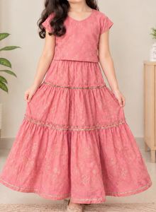 Tiered Skirt Set for Girls