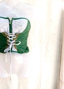 Corset Style Lace-Up Tube Top