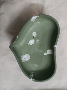 Vintage Green Jasperware Trinket Box