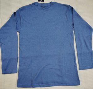 Zara Man Blue Long Sleeve T-Shirt