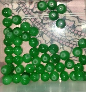 Green Glass Beads