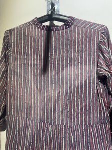 Striped Button-Down Dress