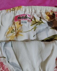 Natilene Girl Multicolor Floral Print Top👚