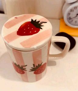 Strawberry Striped Mug