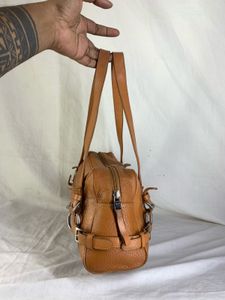 Vintage Adena Luce Italy  Leather Shoulder Bag