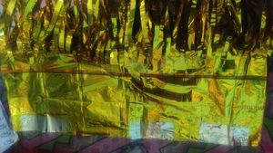 Golden Foil Curtain