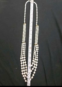 Elegant Layered Faux Pearl Necklace