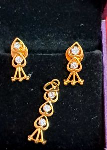 Exquisite Diamond pendent&amp; Earring Set💃💃