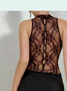 Elegant Black Lace Maxi Dress