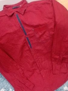 Classic Red Button-Down Shirt