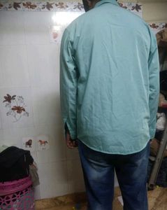 Men's Light Blue Collared Shirt
