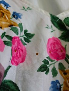 Floral Print Peplum Cami Top