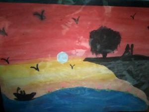 2 Handmade Painting For Wall hanging Decoration
