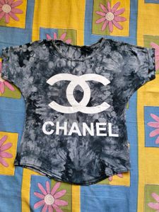 Stylish Chanel Tie-Dye Top