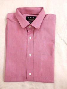 Men's Pink Button-Down Shirt