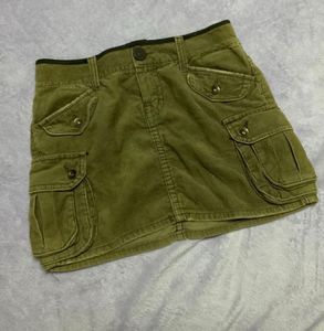 Set knit32-34 with skirt olive 28