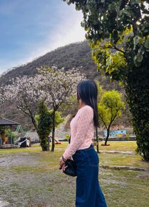 Light Pink Textured Long Sleeve Top