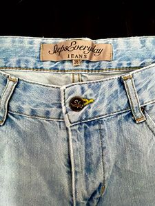 Light Wash Denim Shorts