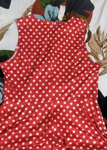 Retro Red Polka Dot Dress