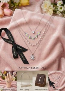 Layered Daisy & Clover Necklace Set