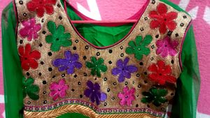 Beautiful Green Anarkali Gown