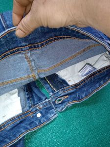 High Waisted Blue Denim Jeans