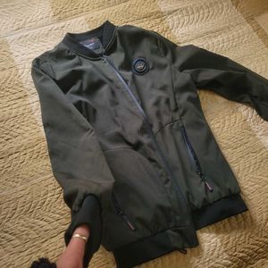 Olive Green Bomber Jacket