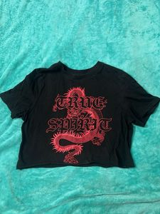H&M Black Dragon Graphic Tee ANIME