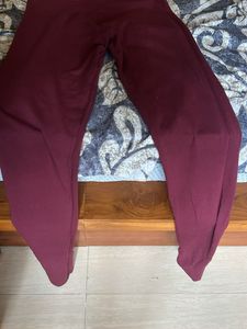 free size Maroon Comfortable Lounge Pants