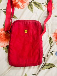 OG Ferrari Unisex Red Sling Bag