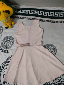 Peach Textured Dress
