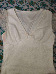 Elegant White Lace Blouse