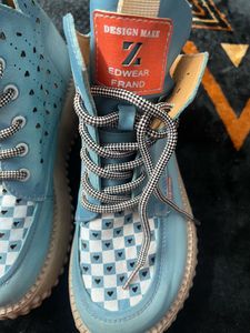 Blue shoes