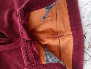 Burgundy Corduroy Pants