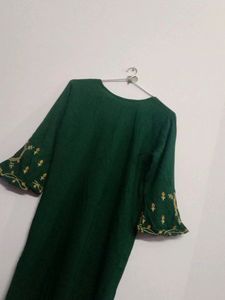Embroidery Kurti Green 💚