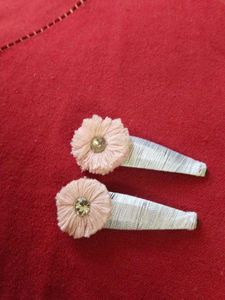 Vintage Rose Tik Tak Hair Clips