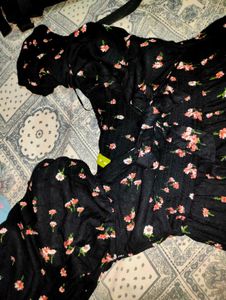Black Floral Maxi Dress