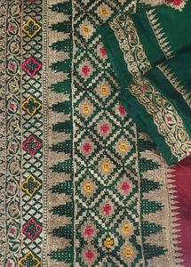 heavy embroidery saree for festival and wedding