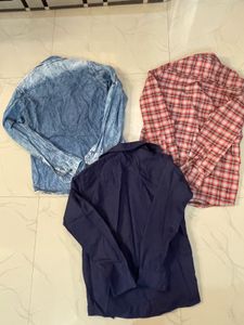 Bundle of 3 Men's Long Sleeve Shirts
