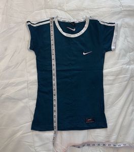 Nike Navy Blue T-Shirt with White Stripes