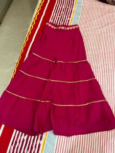 Stunning Pink Embroidered Kurta Set with Sharara