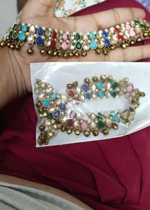 Ethnic Anklets with Stones &amp; Bells